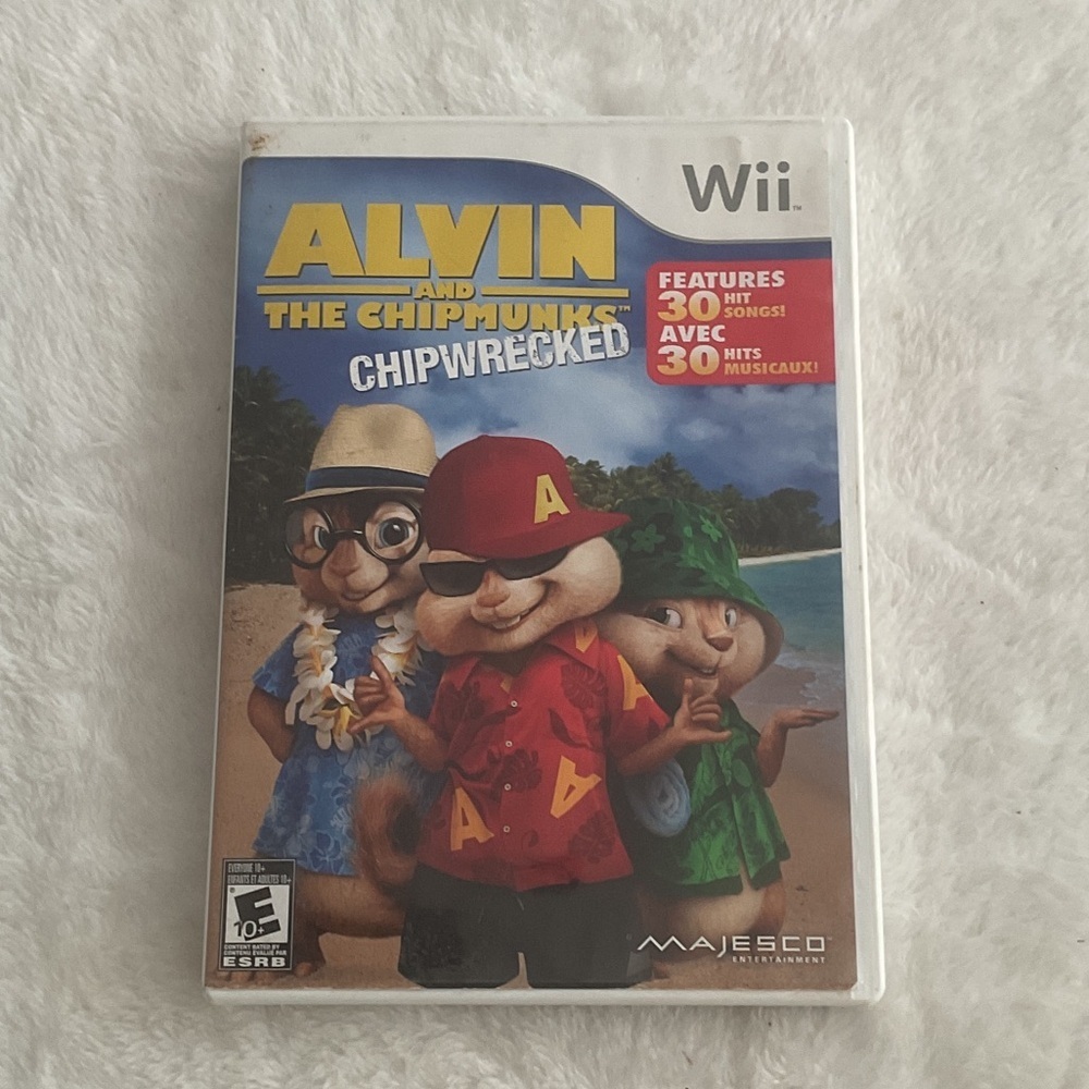 Nintendo Wii Alvin and the Chipmunks: Chipwrecked - Red, Blue, Yellow